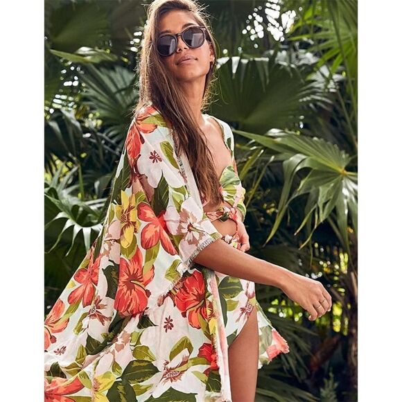 Sunfere FLOWER PRINTED SWIMSUIT with pareo - Picture 7 of 11